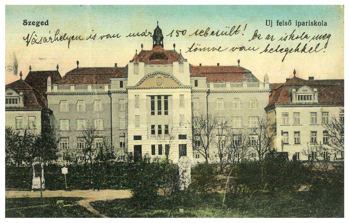 A FELSŐ IPARISKOLA SZÜKSÉGKÓRHÁZA (MA DÉRI MIKSA MŰSZAKI TECHNIKUM)
